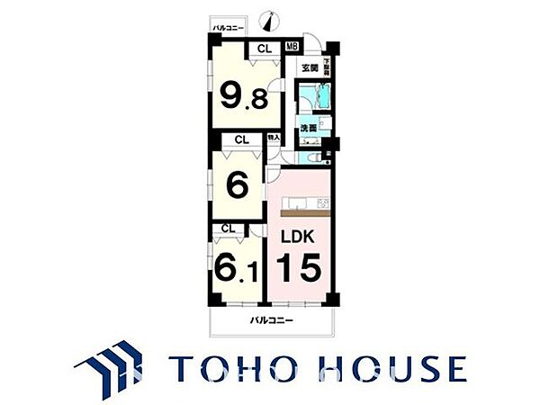 間取りを拡大表示