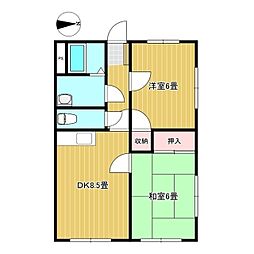 スプレンドール2 2LDKの間取図画像