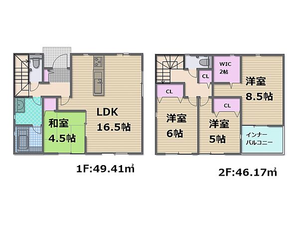 間取りを拡大表示