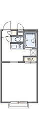 レオパレスマーガレット 1Kの間取図画像