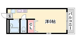世奈 ワンルームの間取図画像