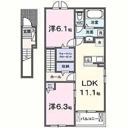 サンセールIX B 2階/-