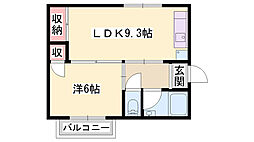 (有)大二商会マンション 1LDKの間取図画像
