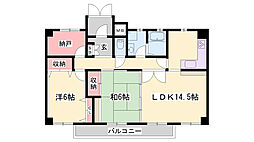 フィールトレイン 2SLDKの間取図画像
