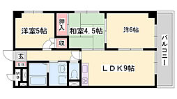 ファミーユ網干 3LDKの間取図画像