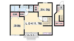 ボニート・リーオ1 2LDKの間取図画像