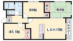 シャトレ21 3LDKの間取図画像
