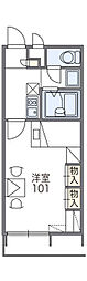 レオパレスアドリア館 1Kの間取図画像