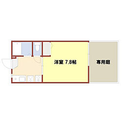 ファレ・安田 ワンルームの間取図画像