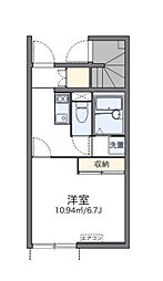 レオネクスト永田 1Kの間取図画像