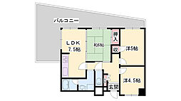 クリーンピア英賀保 3DKの間取図画像