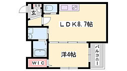 Habitasion京口 1LDKの間取図画像