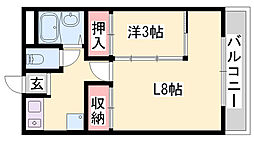 ラ・フェスタ加東 1LDKの間取図画像
