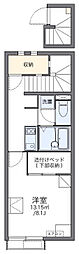 レオネクスト城見橋ハイツ 1Kの間取図画像