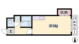 レジデンス西庄 1DKの間取図画像