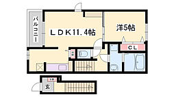 ボニート 1LDKの間取図画像
