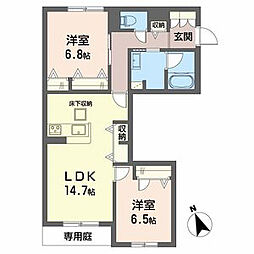 シャーメゾン岡田ハイテール 1階