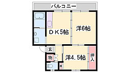 ビレッジハウス柏原 1階/-