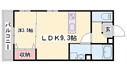 Gran 1LDKの間取図画像