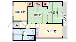 Fビルハイツ 3DKの間取図画像