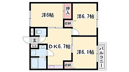 シャルマンホームB 2階/-