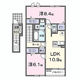 チェリーチ東同心町 2階