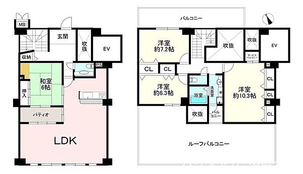 間取りを拡大表示