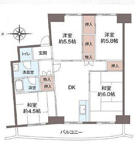 4DK 間取り