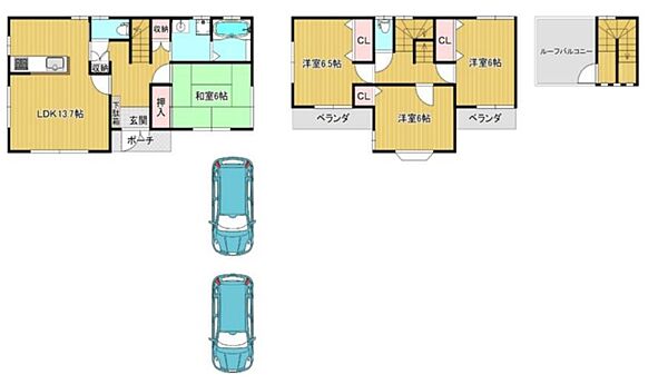 間取りを拡大表示