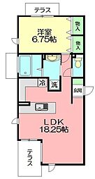 EDDI'sPLACE 1LDKの間取図画像