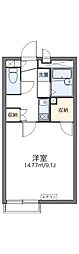 レオネクスト屋敷添 1Kの間取図画像