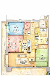 ライオンズプラザ平塚見附町 3LDKの間取図画像