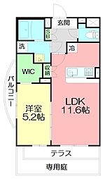 Opus・One 1LDKの間取図画像