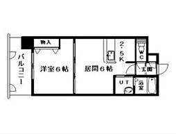 サザンクロス313 1LDKの間取図画像