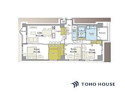 ロイヤルコーポ大手門 3LDKの間取図画像