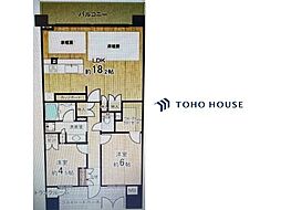 ヴィークコート天王寺真田山 2LDKの間取図画像