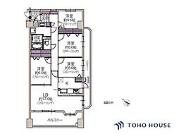 チュリス枚方田宮本町 4LDKの間取図画像