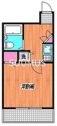 ツインズ西新宿サウスピア 1Kの間取図画像