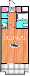 ライオンズマンション新宿原町 ワンルームの間取図画像