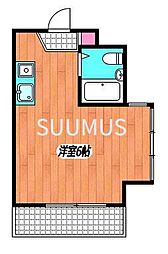 メゾン・ド・シェル ワンルームの間取図画像