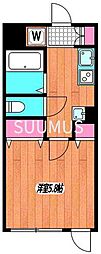 アイレジデンス 1Kの間取図画像