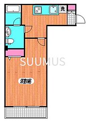 SKYCOURT渋谷北参道 1Kの間取図画像