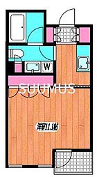 ル・シヤージュ神宮前 1Kの間取図画像