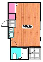 新宿御苑ダイカンプラザ ワンルームの間取図画像
