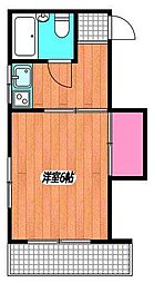 メゾン葵 1Kの間取図画像