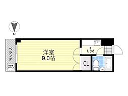 NAヒルズ 1Kの間取図画像