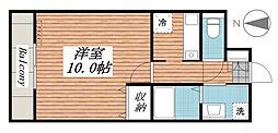 MRR宇都宮 1Kの間取図画像