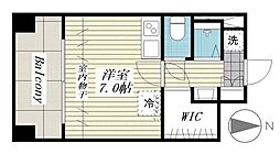 EASTCONCIE ワンルームの間取図画像