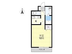 MRR宇都宮 1Kの間取図画像