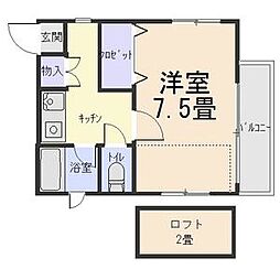 グランディア池下 1Kの間取図画像